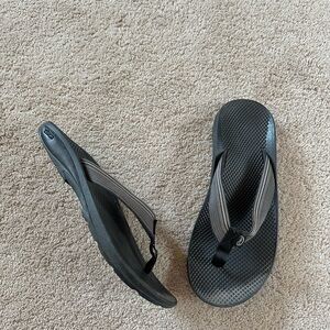 Chaco EcoTread Flip Flop Thongs Sandals Men’s 9 Grey Black